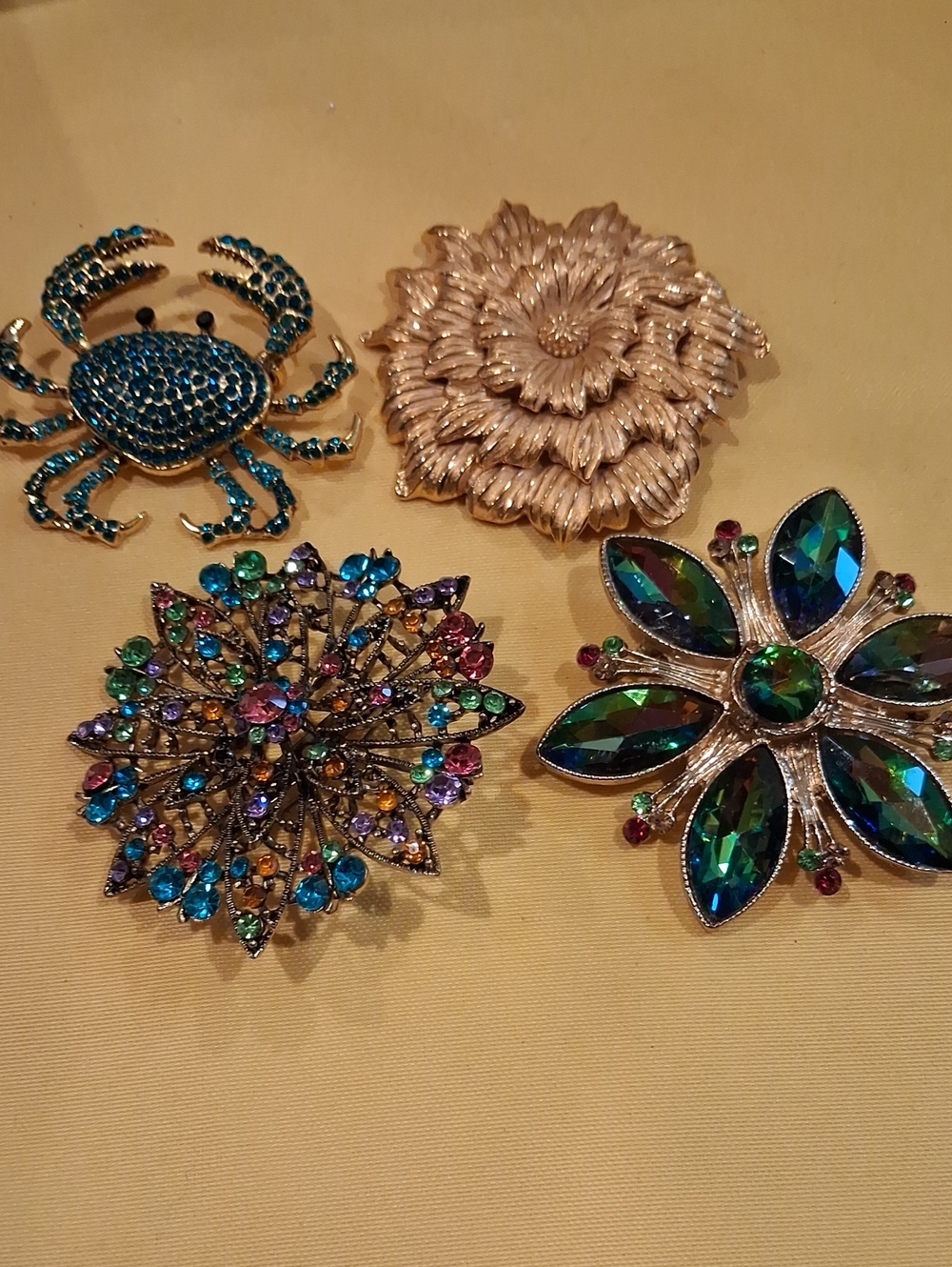 Vintage/ Vintage Inspired Brooch Lot Including Monet